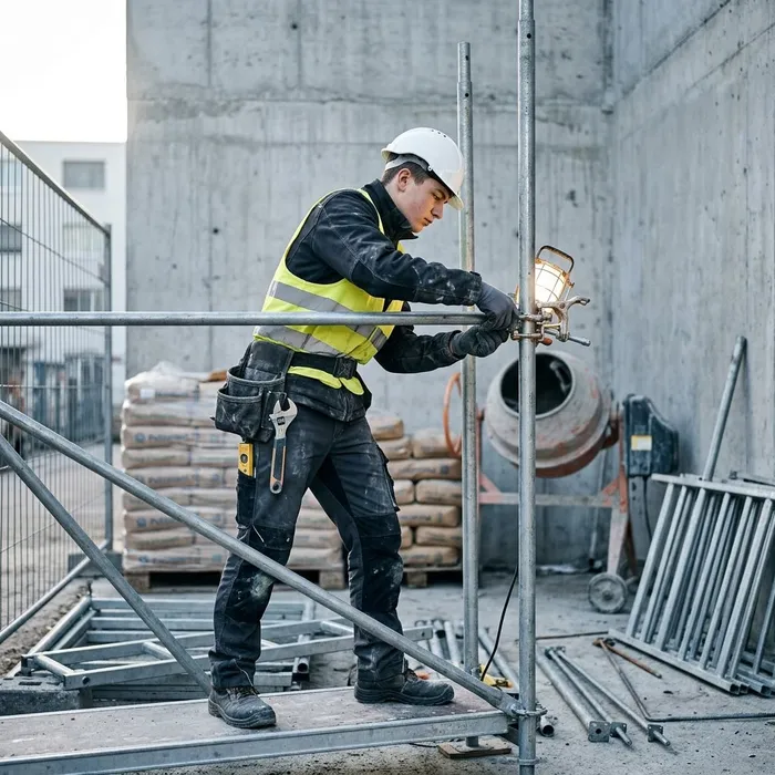 Aiuto gessatore/trice CFP Montare il ponteggio