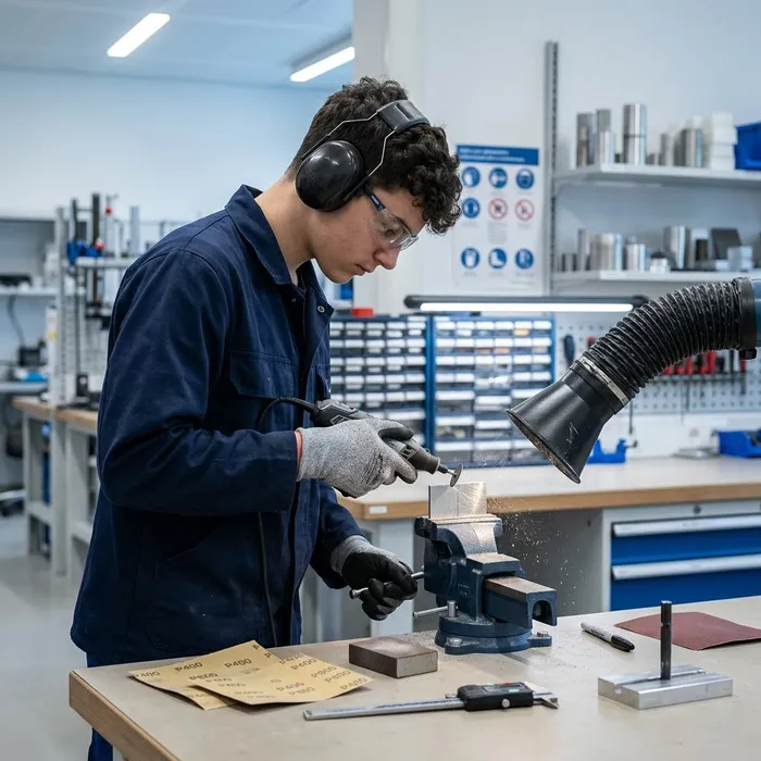 Tecnico/a dei materiali Preparare il campione
