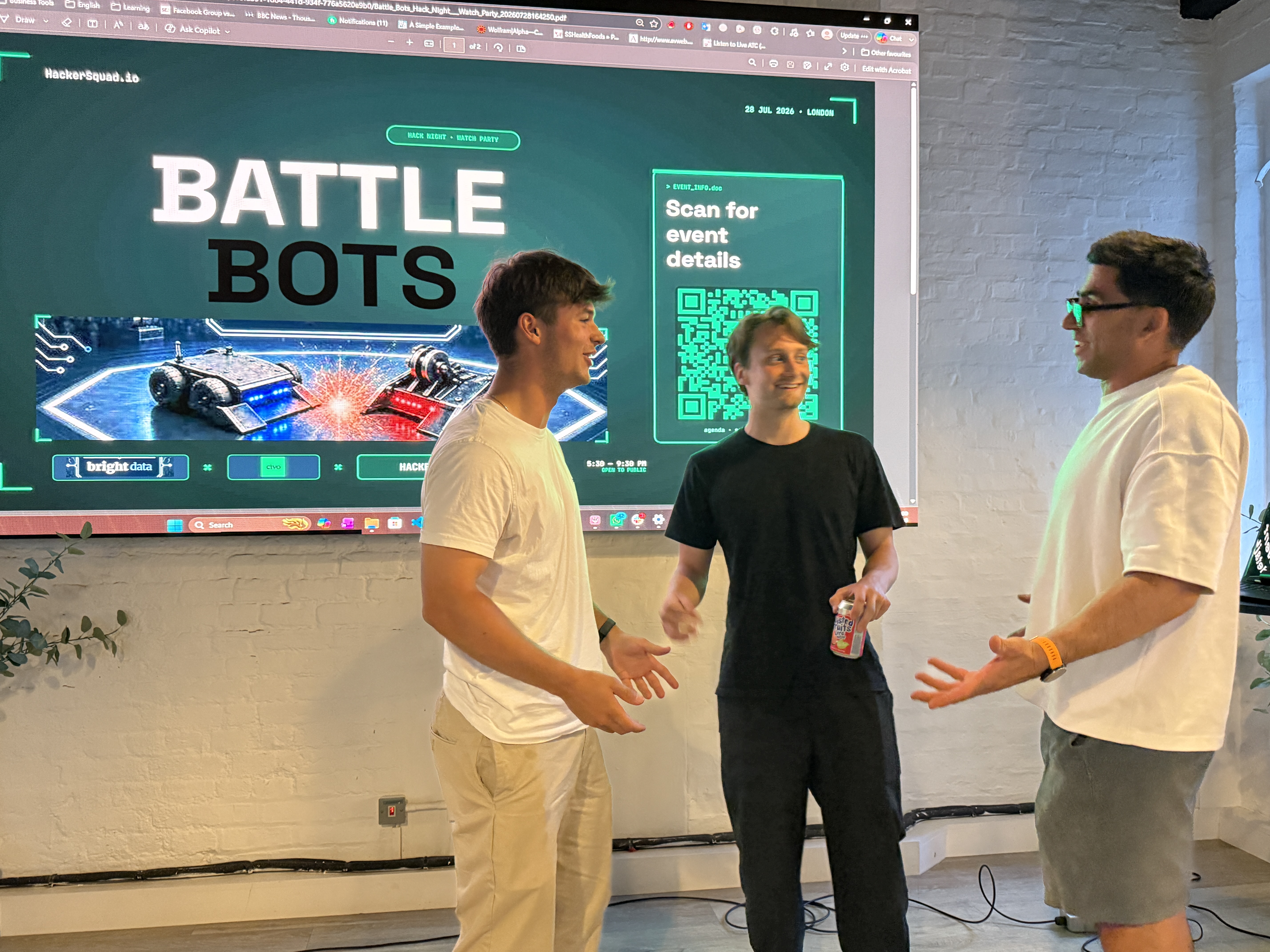 Battle Bots Hack Night & Watch Party