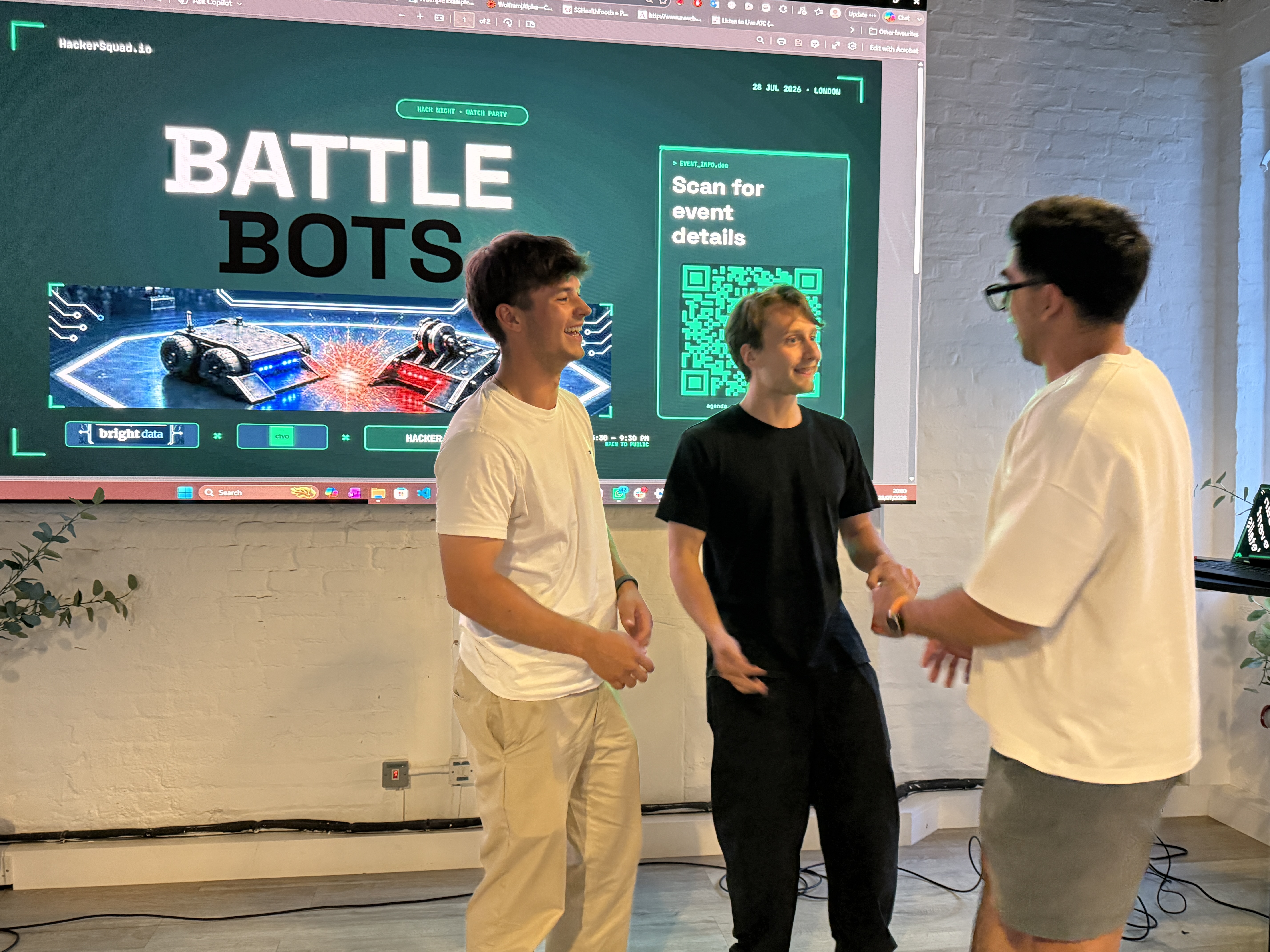 Battle Bots Hack Night & Watch Party