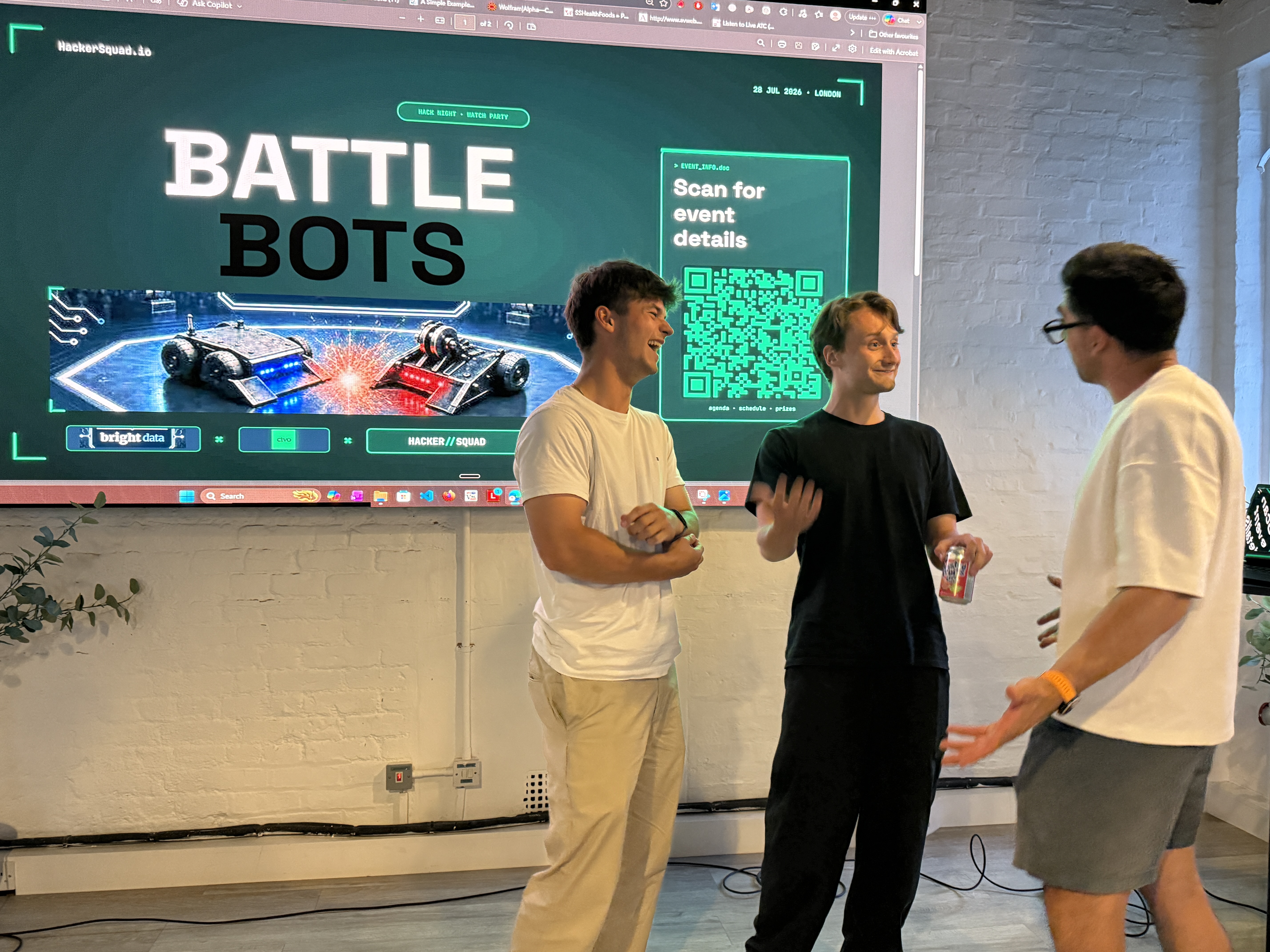 Battle Bots Hack Night & Watch Party