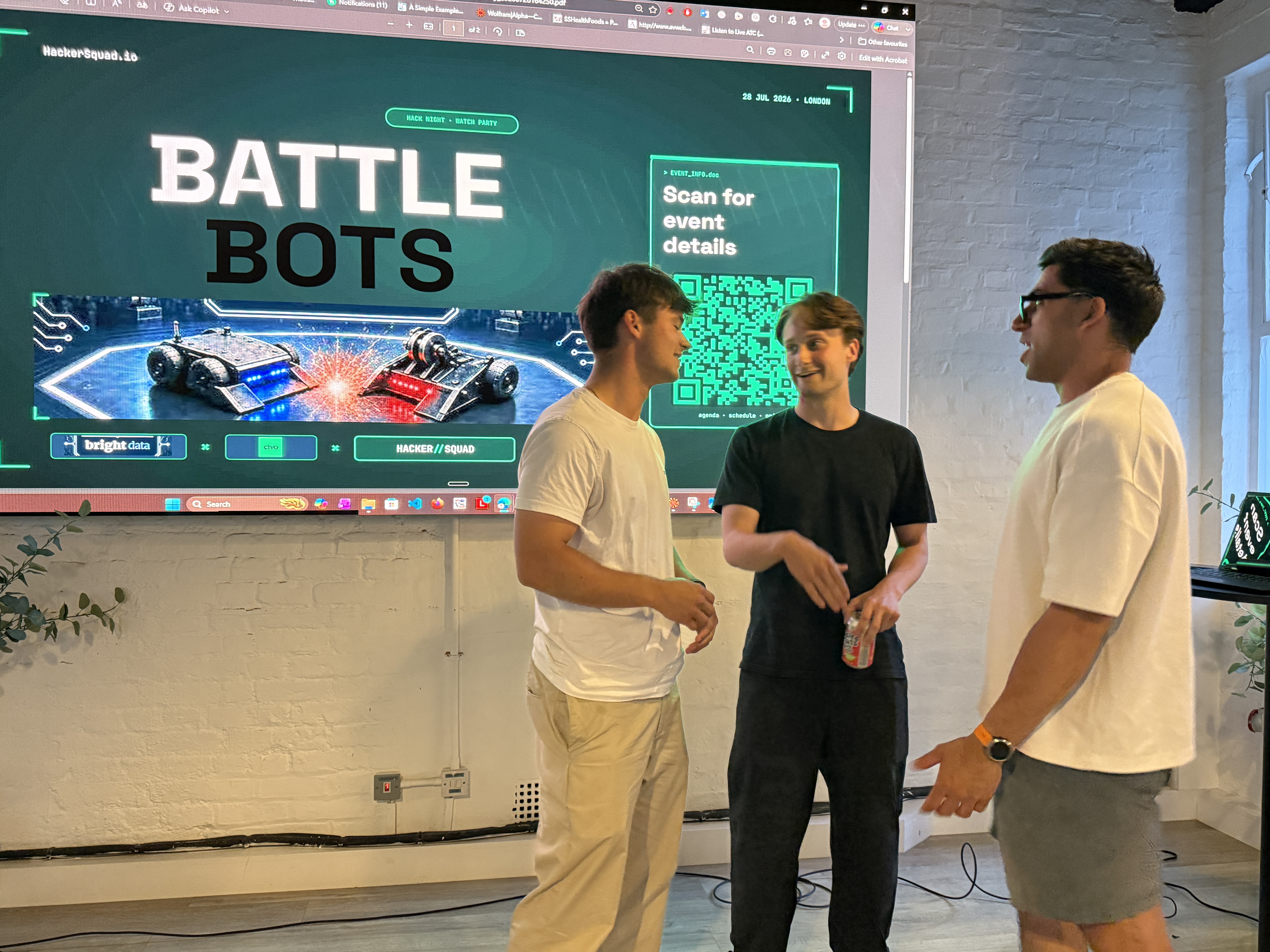 Battle Bots Hack Night & Watch Party