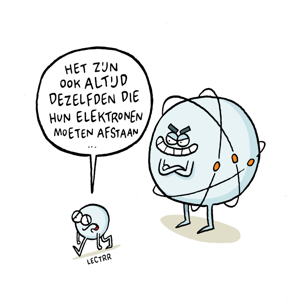 Elektronen afstaan