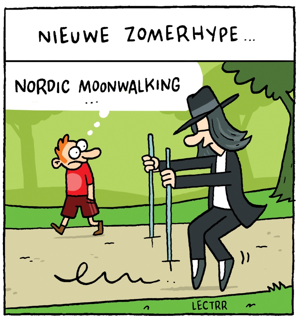 Nordic moonwalking