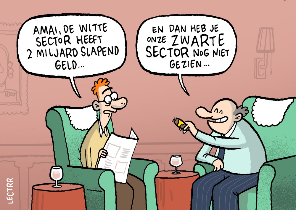 Slapend geld in witte sector