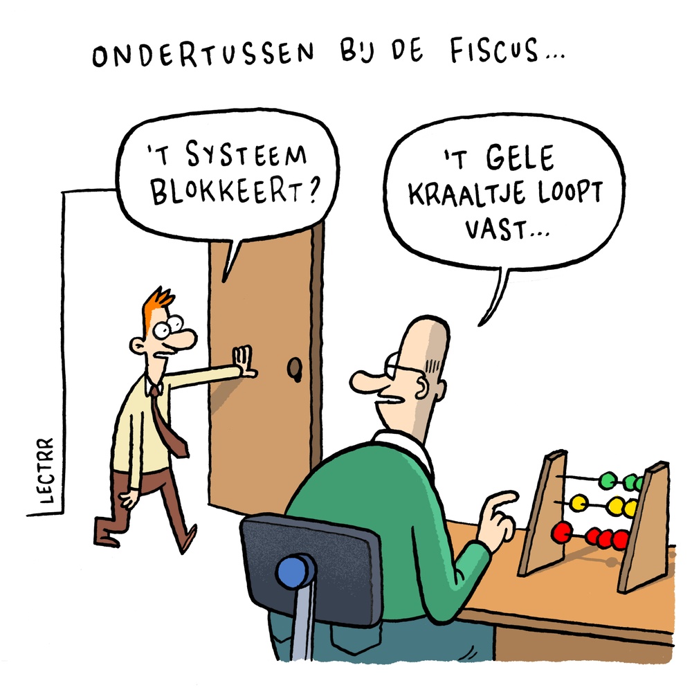 Bij de fiscus...