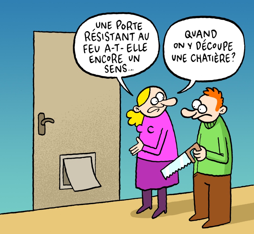 Porte résistant au feu