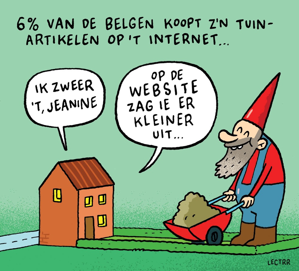 Tuinartikelen op het net