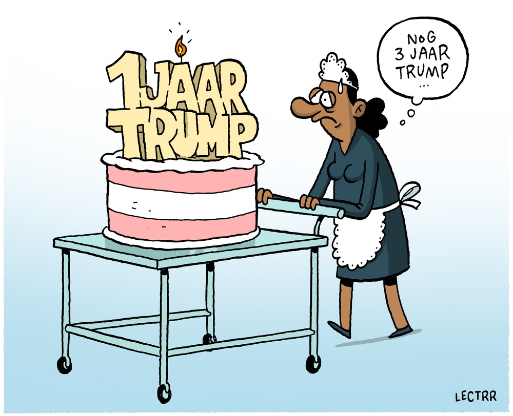 1 jaar Trump