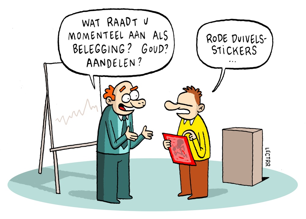 Rode Duivel stickers