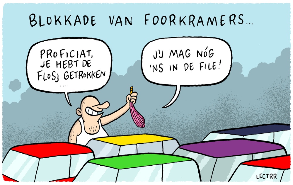 Blokkade van foorkramers