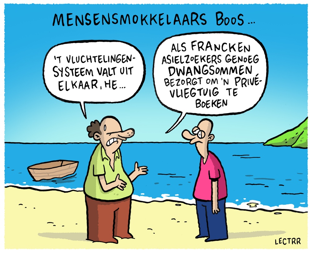 Mensensmokkelaars boos