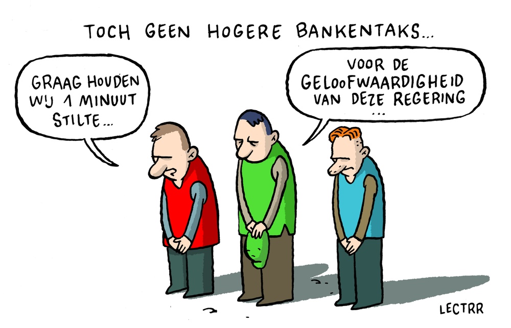 Geen hogere bankentaks
