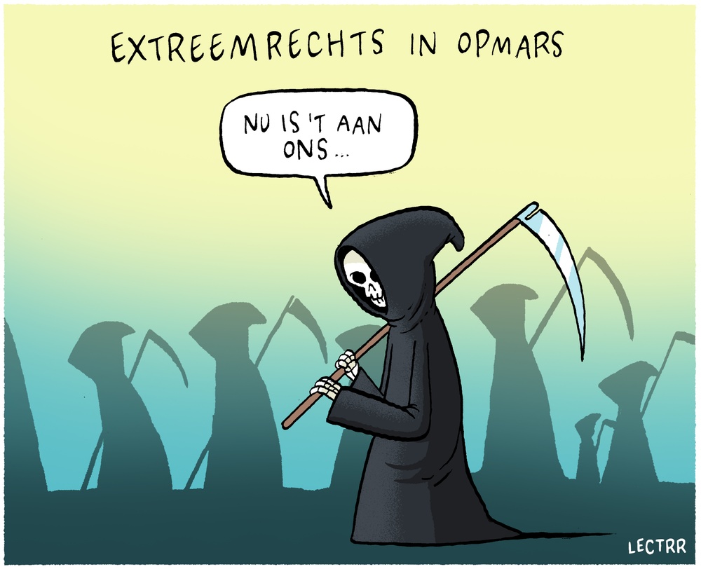 Opmars extreemrechts
