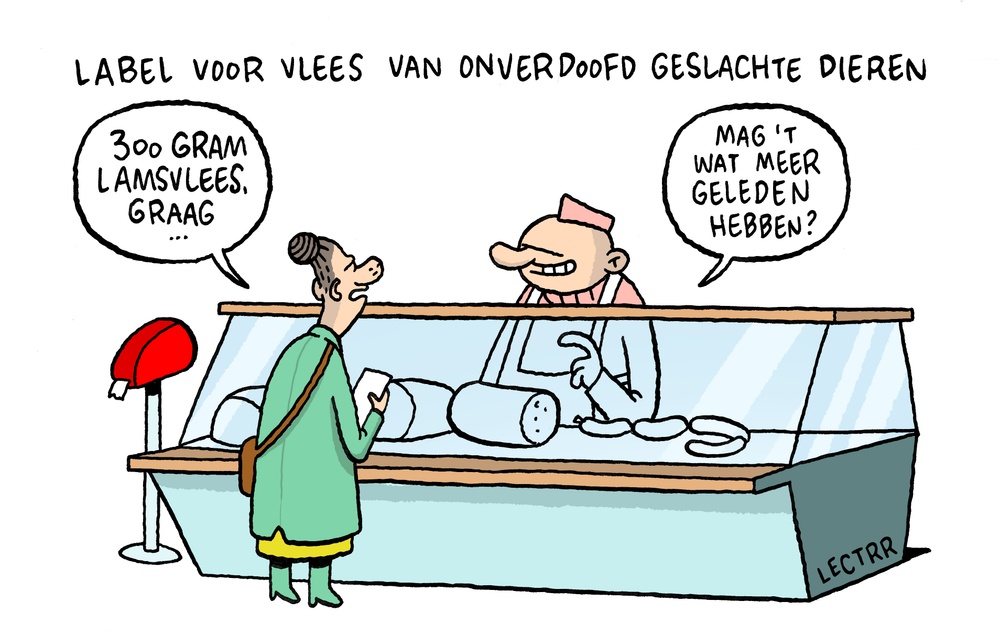 Label onverdoofd slachten