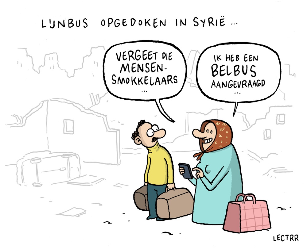 Lijnbus in Syrië