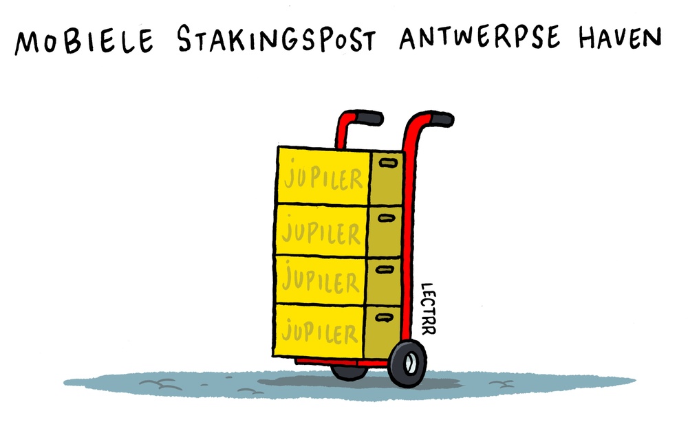 Mobiele stakingspost