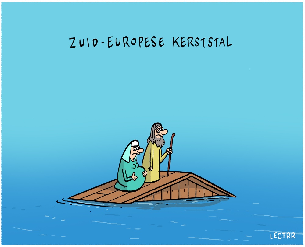 Zuid-Europese kerststal