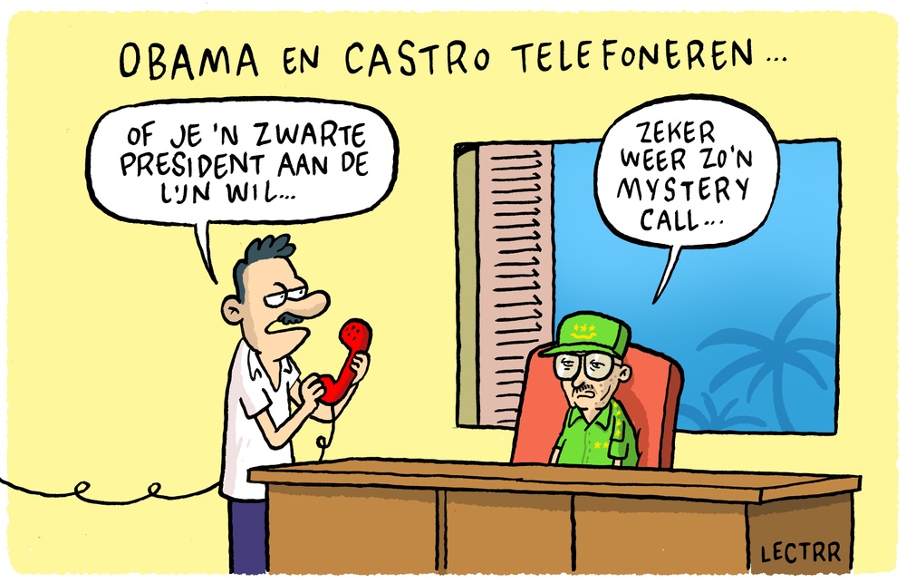 Obama en Castro