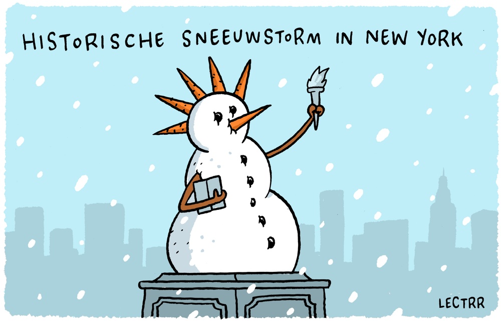 Sneeuwstorm New York