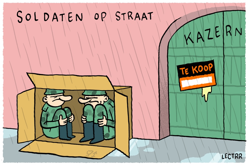 Soldaten op straat