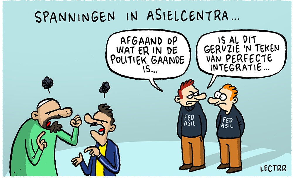 Spanningen in Asielcentra