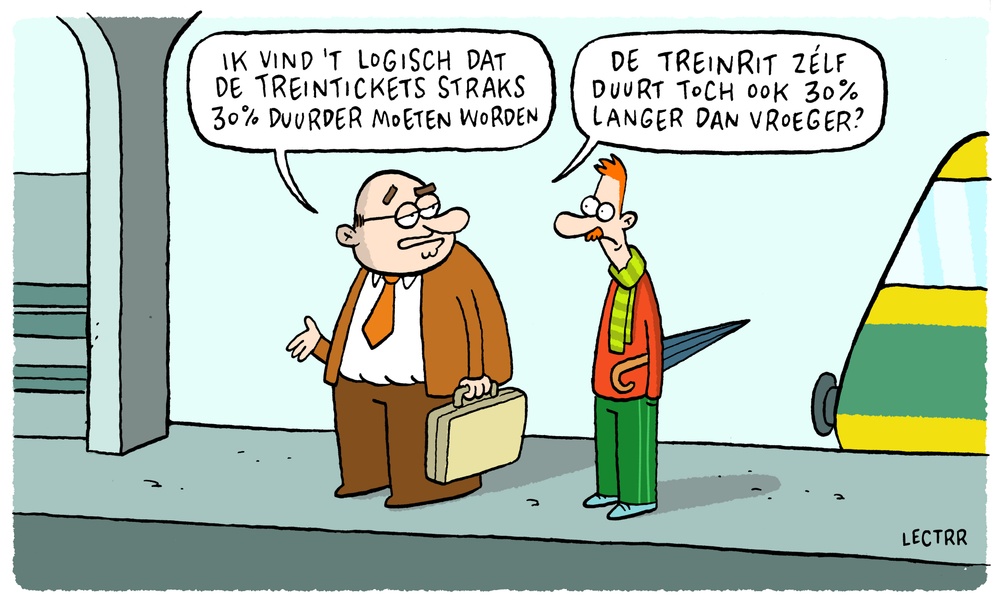Treintickets duurder