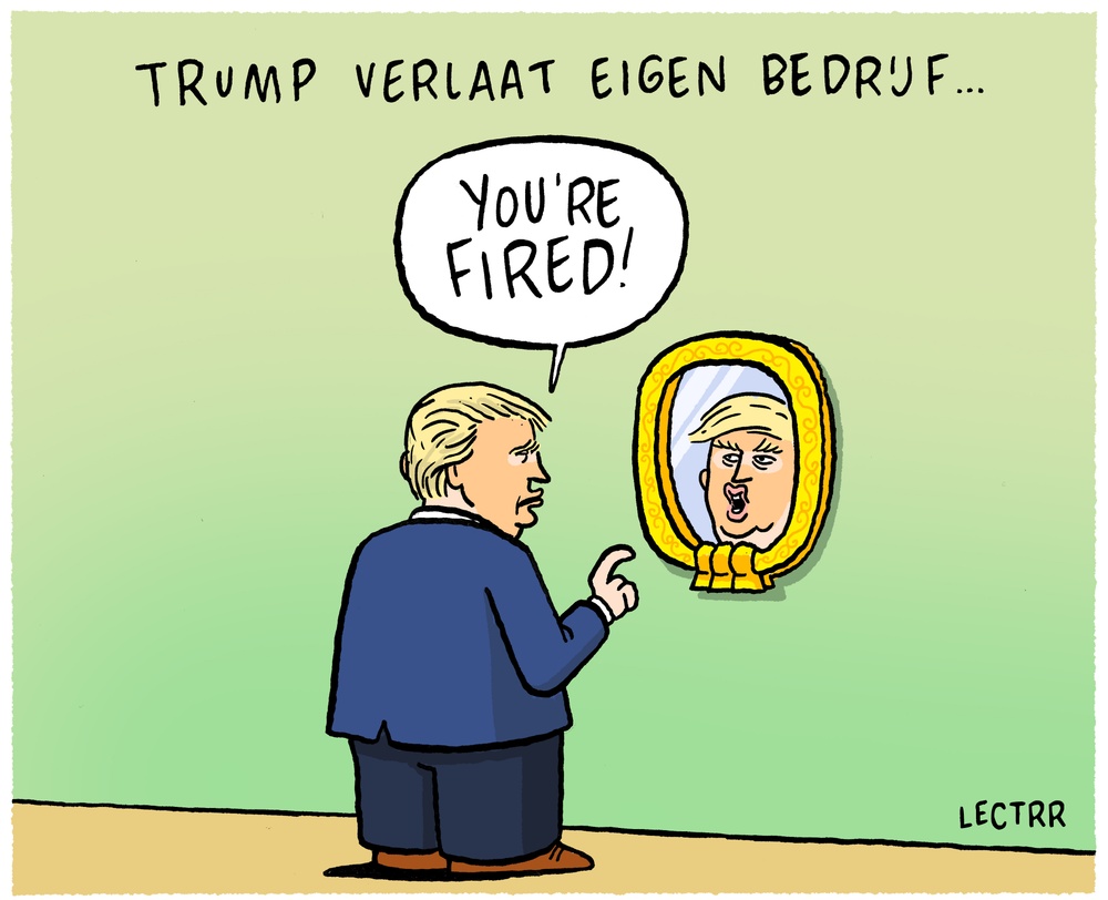 Trump verlaat eigen bedrijf