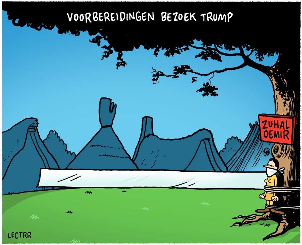 Voorbereidingen bezoek Trump