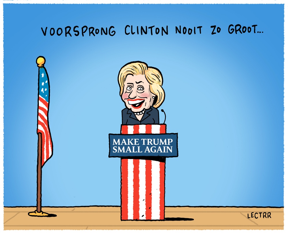 Voorsprong Clinton