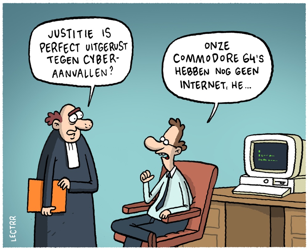 Cyberaanvallen justitie