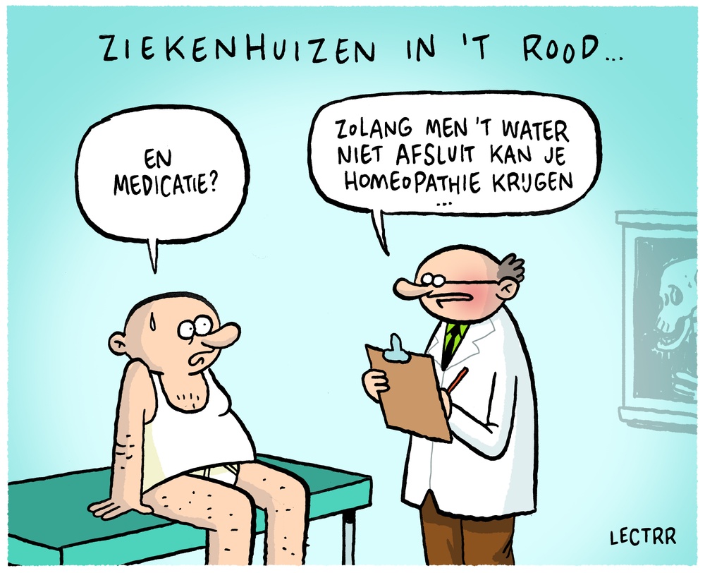 Ziekenhuizen in het rood