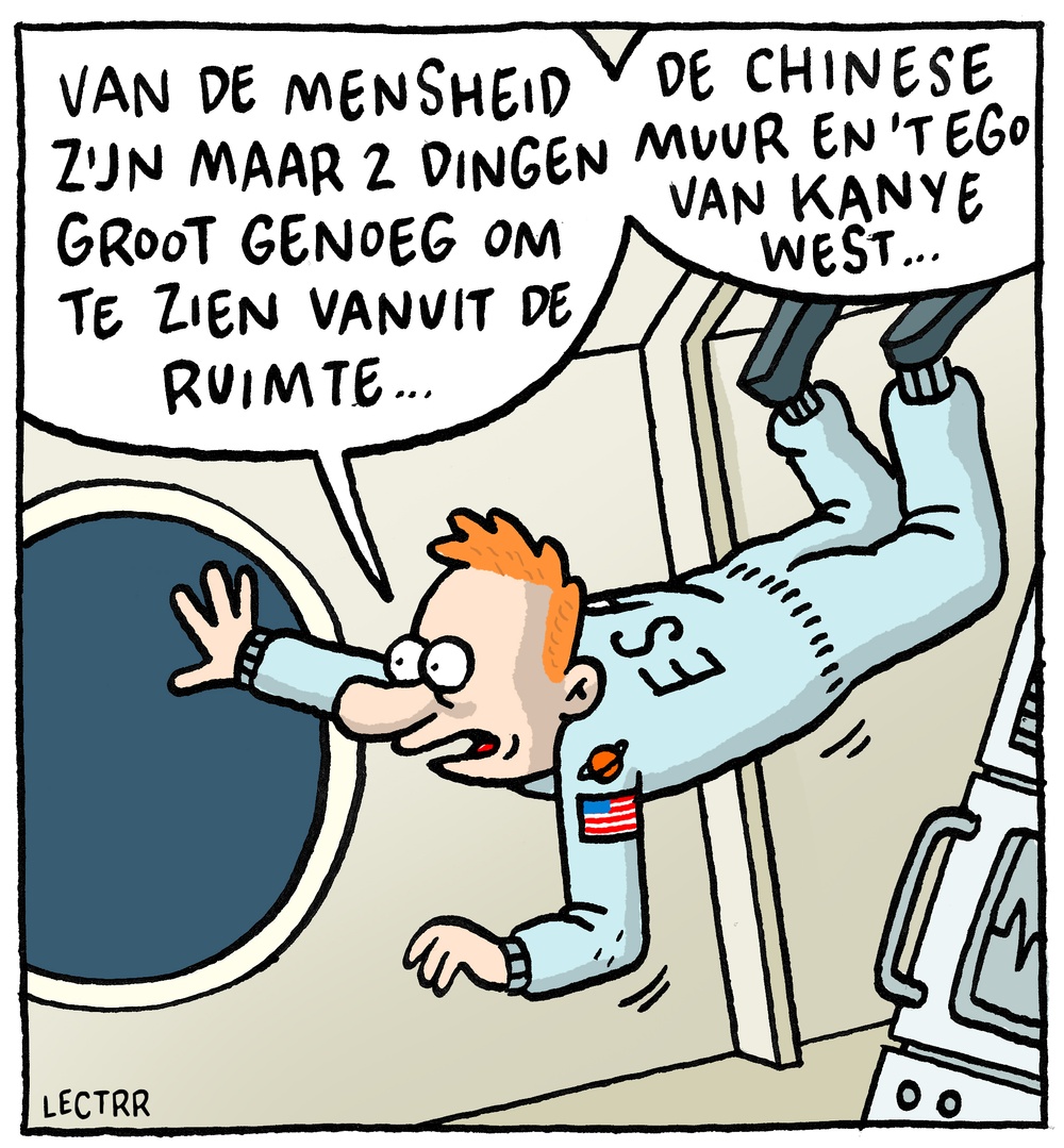 Zichtbaar vanuit de ruimte