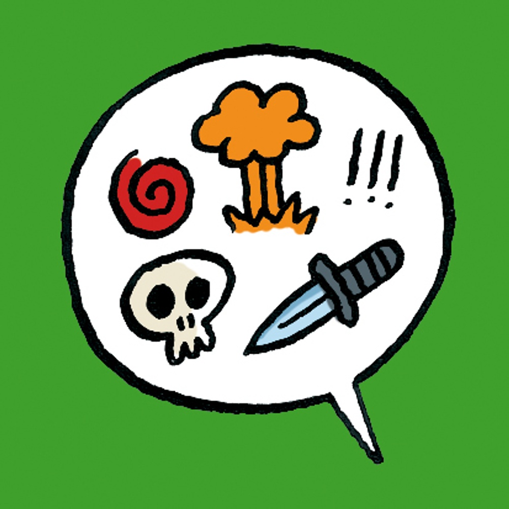 Scheldpartij tekstballon