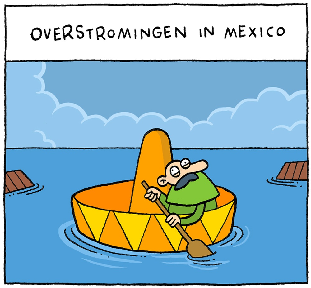 Overstromingen Mexico
