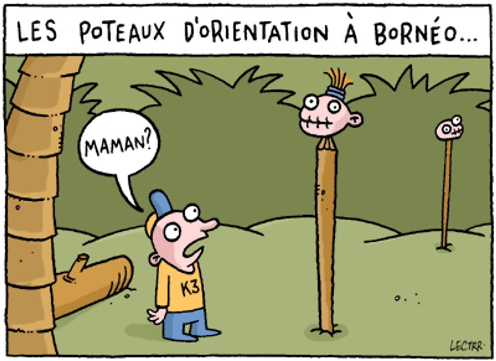 Les poteaux d'orientation