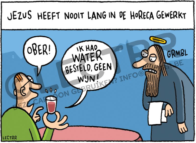 Jezus in de horeca