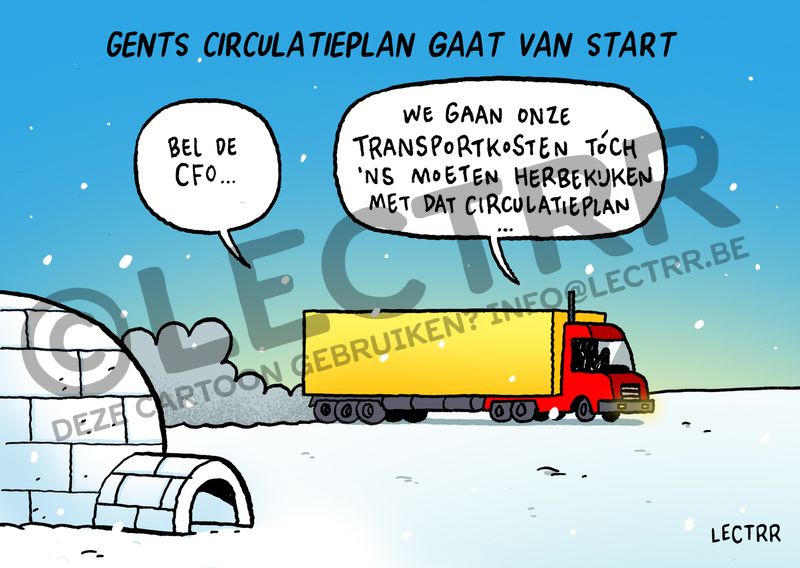 Transportkosten Gents circulatieplan 