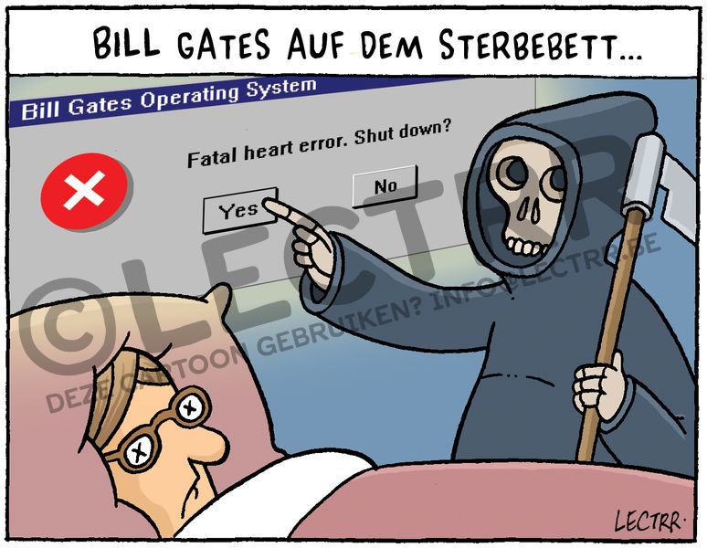 Sterbebett Bill Gates