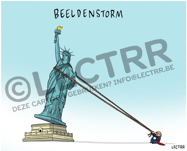 Beeldenstorm Trump