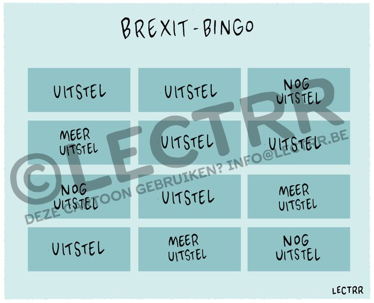 Brexit-bingo