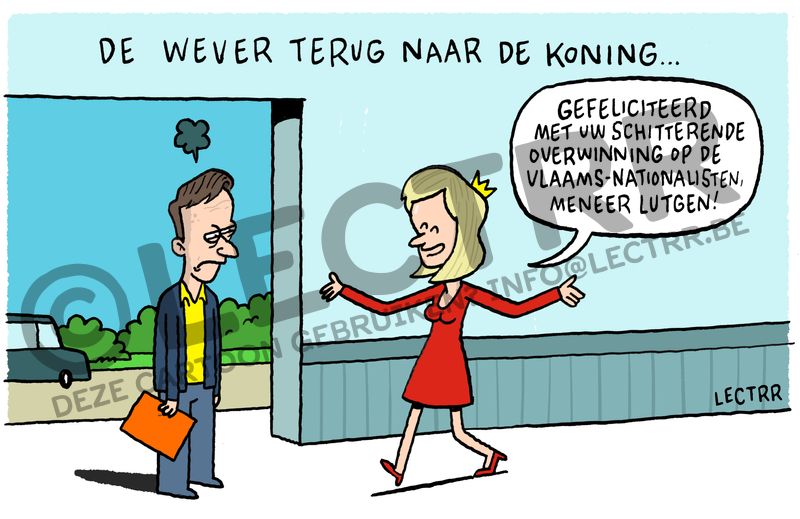 De Wever naar de koning