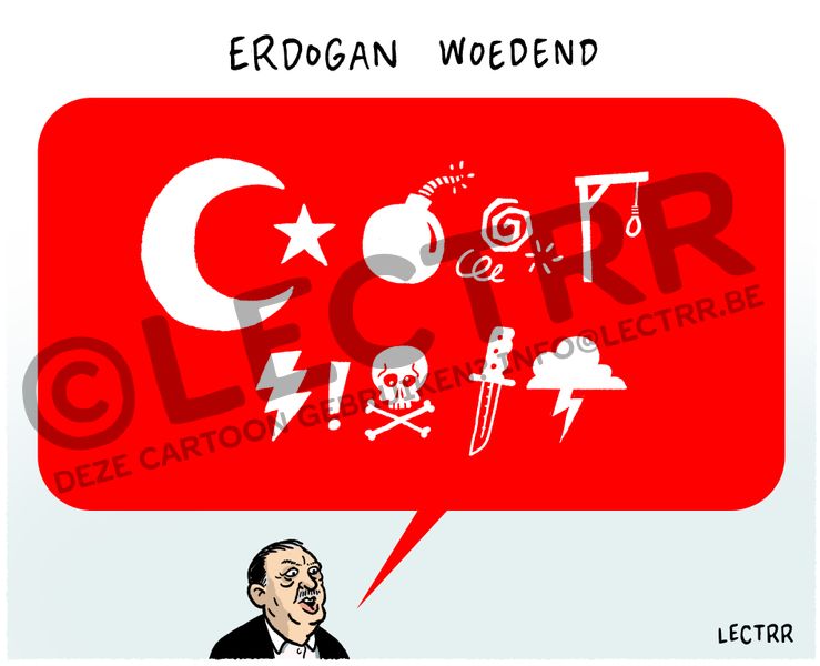 Erdogan woedend