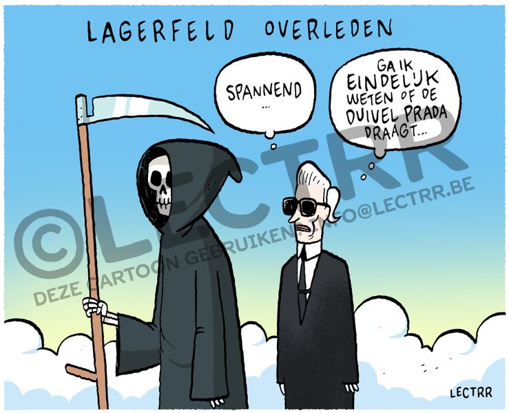 Overlijden Lagerfeld