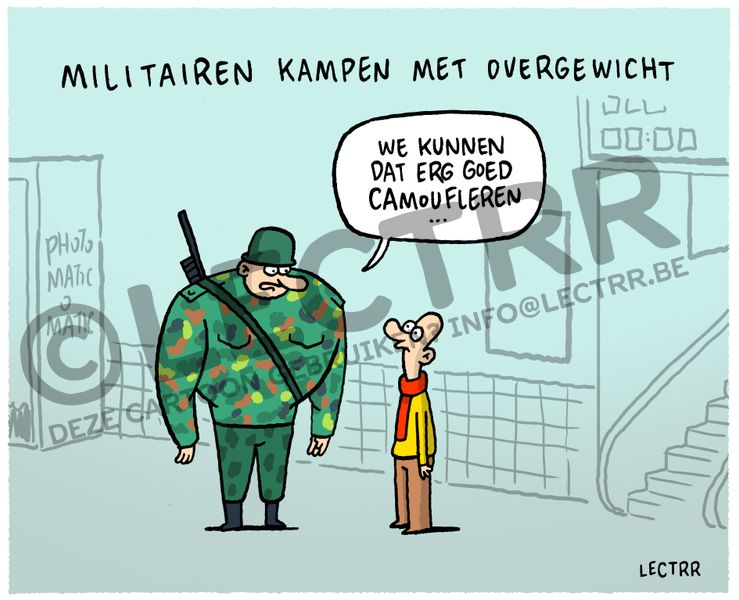 Overgewicht militairen