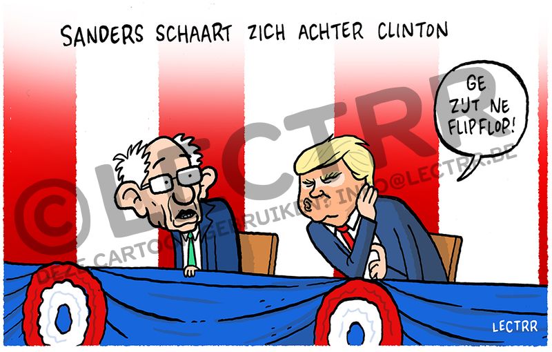 Sanders steunt Clinton