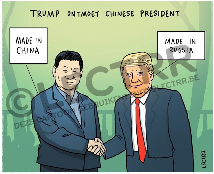 Trump ontmoet Xi Jinping 