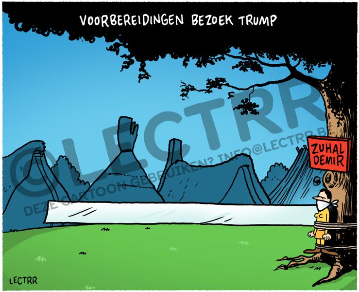 Voorbereidingen bezoek Trump