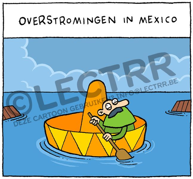 Overstromingen Mexico