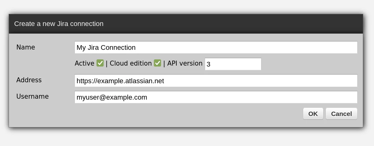 Creating a new Jira connection